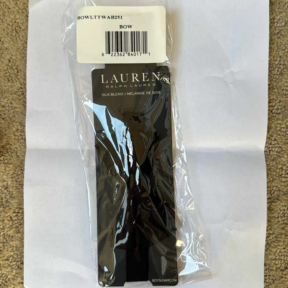 New Lauren Ralph Lauren Boys Bow Tie - Picture 3 of 4